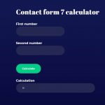 How to add calculated fields form – contact form 7