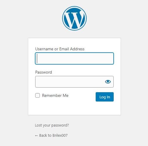 wp login