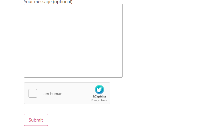 hCaptcha on contact form 7